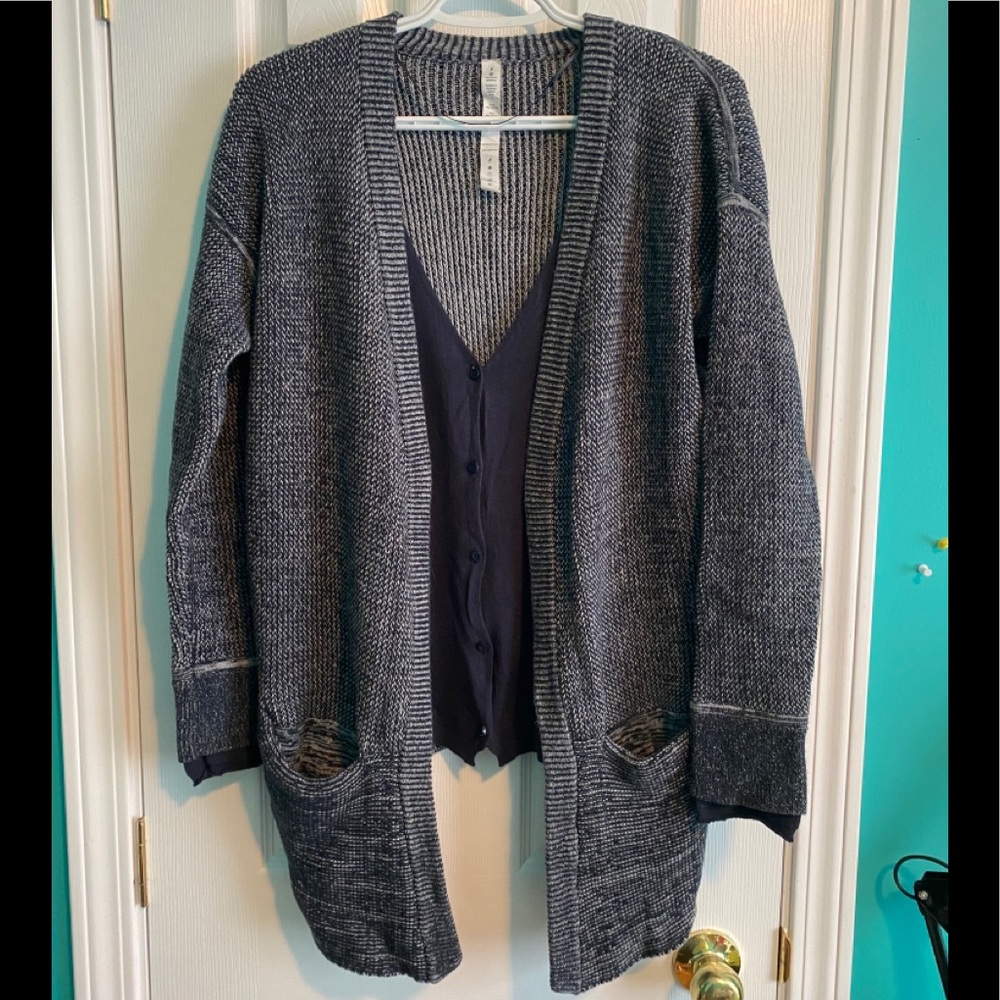 Lululemon Vestigan Cardigan, Sweater, Navy Blue